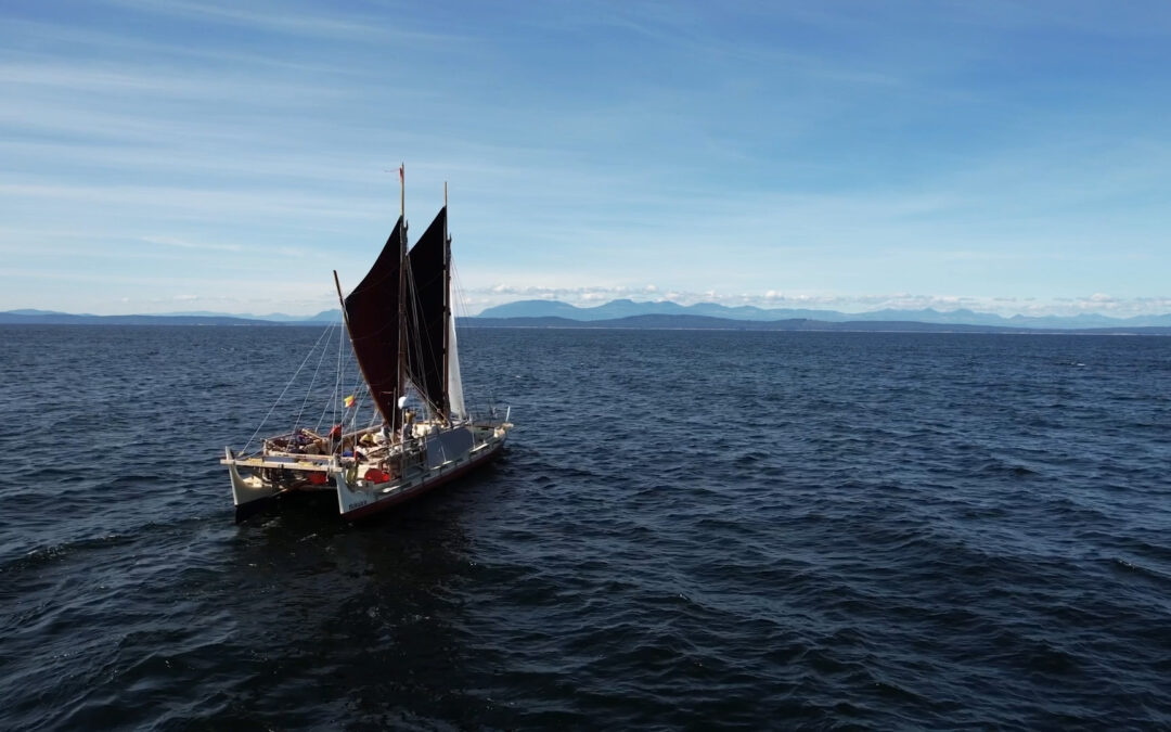 Hōkūleʻa Crew Sends Message to Maui as She Sails Through British Columbia
