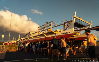 Hōkūleʻa Returns to Sand Island for Dry Dock During the Holidays